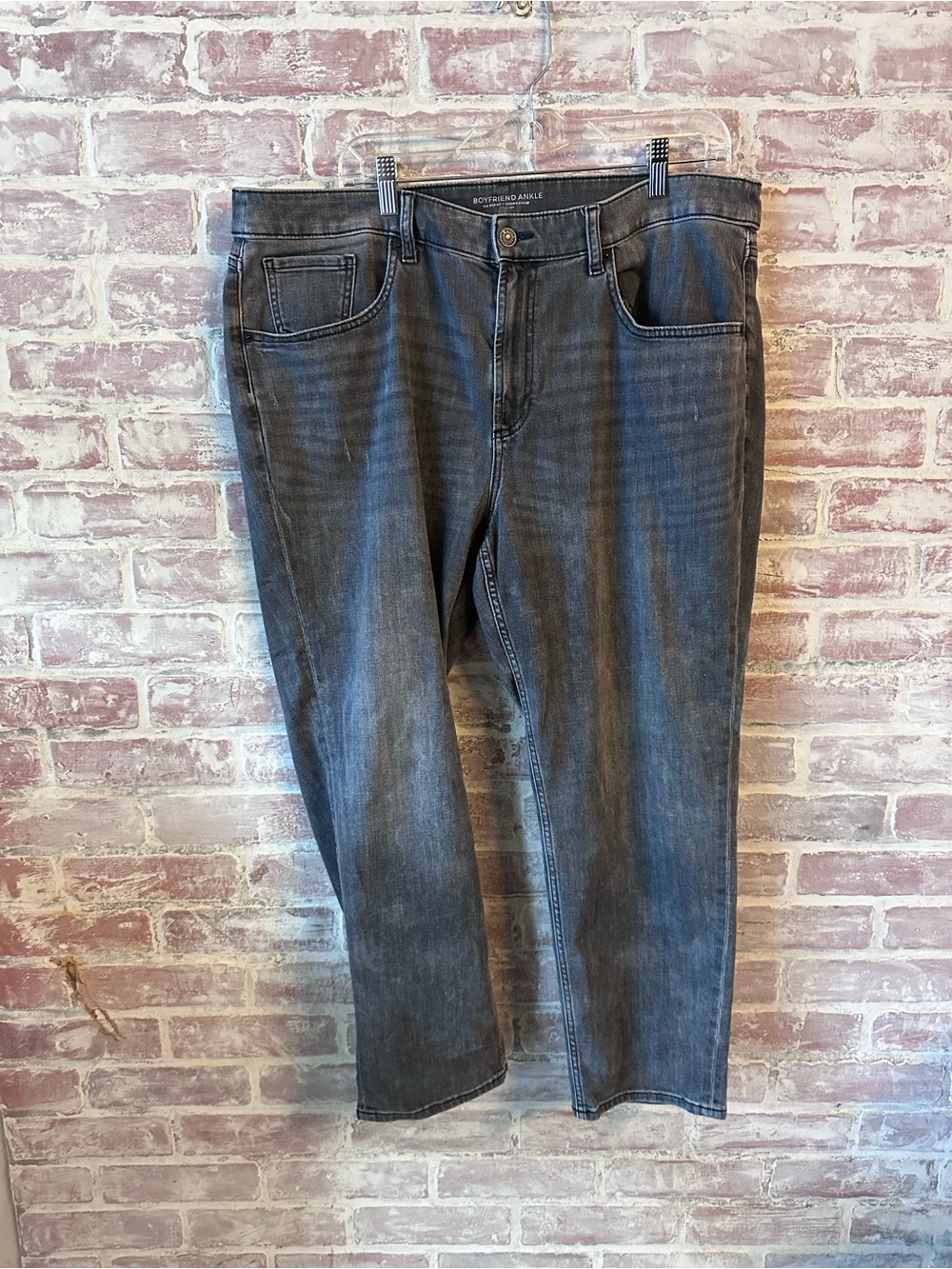 Chico's Women's Boyfriend Jeans in Washed Black